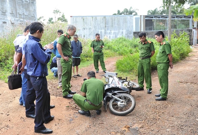 Hiện trường vụ án. Ảnh: Báo CAND