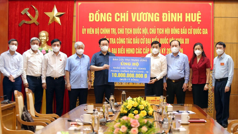 Ban cứu trợ Trung ương ủng hộ tỉnh Bắc Giang 10 tỷ đồng để phòng chống dịch Covid-19