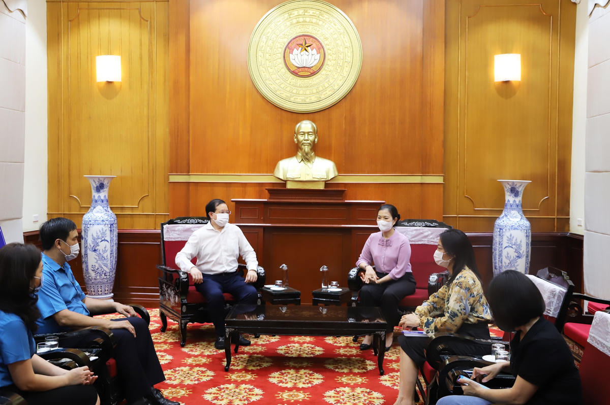 Quang cảnh buổi tiếp.