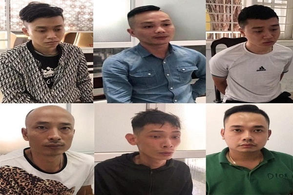 Nhóm đối tượng cho vay nặng lãi bị bắt giữ. (Ảnh Công an cung cấp).