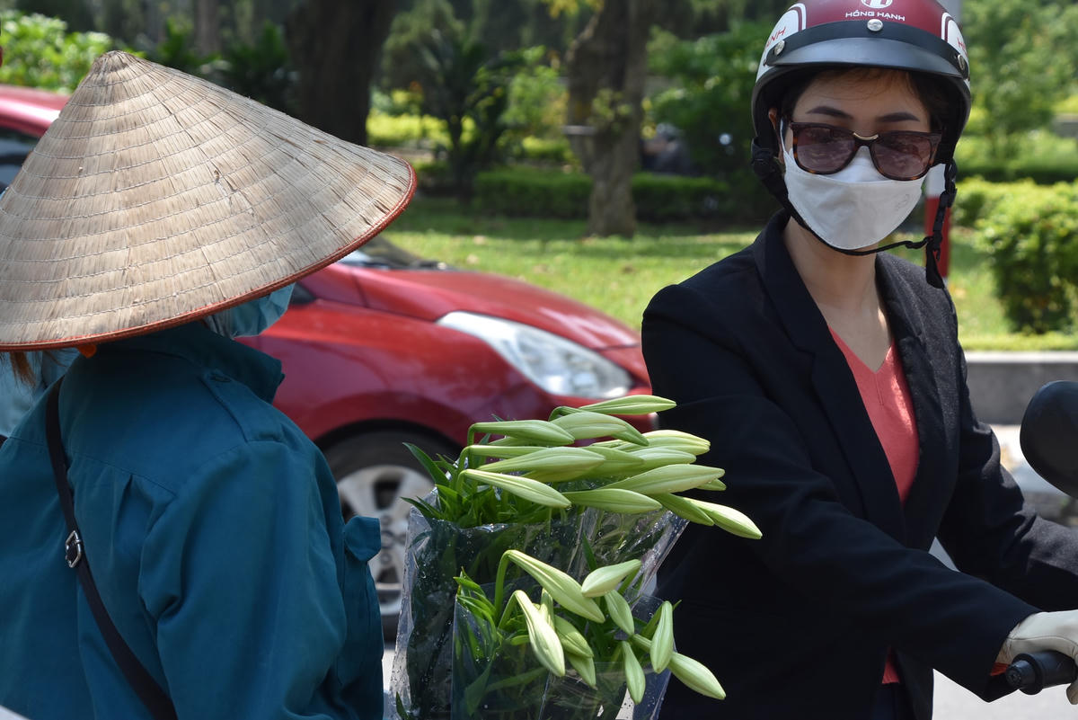 Tuy giá còn khá cao nhưng nhiều người dân vẫn "chịu chi" để có được loại hoa này trưng bày. 