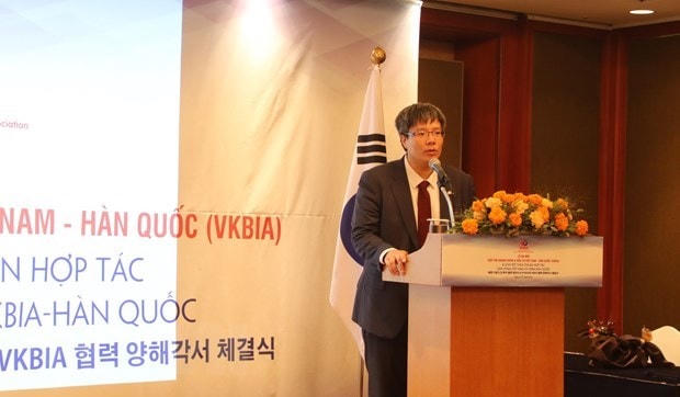 Chủ tịch VKBIA-TS. Trần Hải Linh phát biểu tại lễ ra mắt VKBIA tháng 9/2019