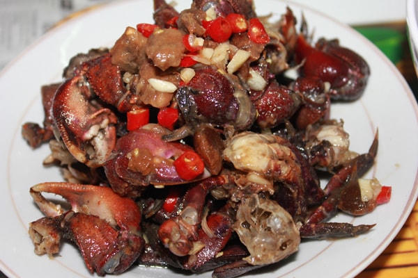 Món ăn Ba khía muối. Ảnh minh họa.