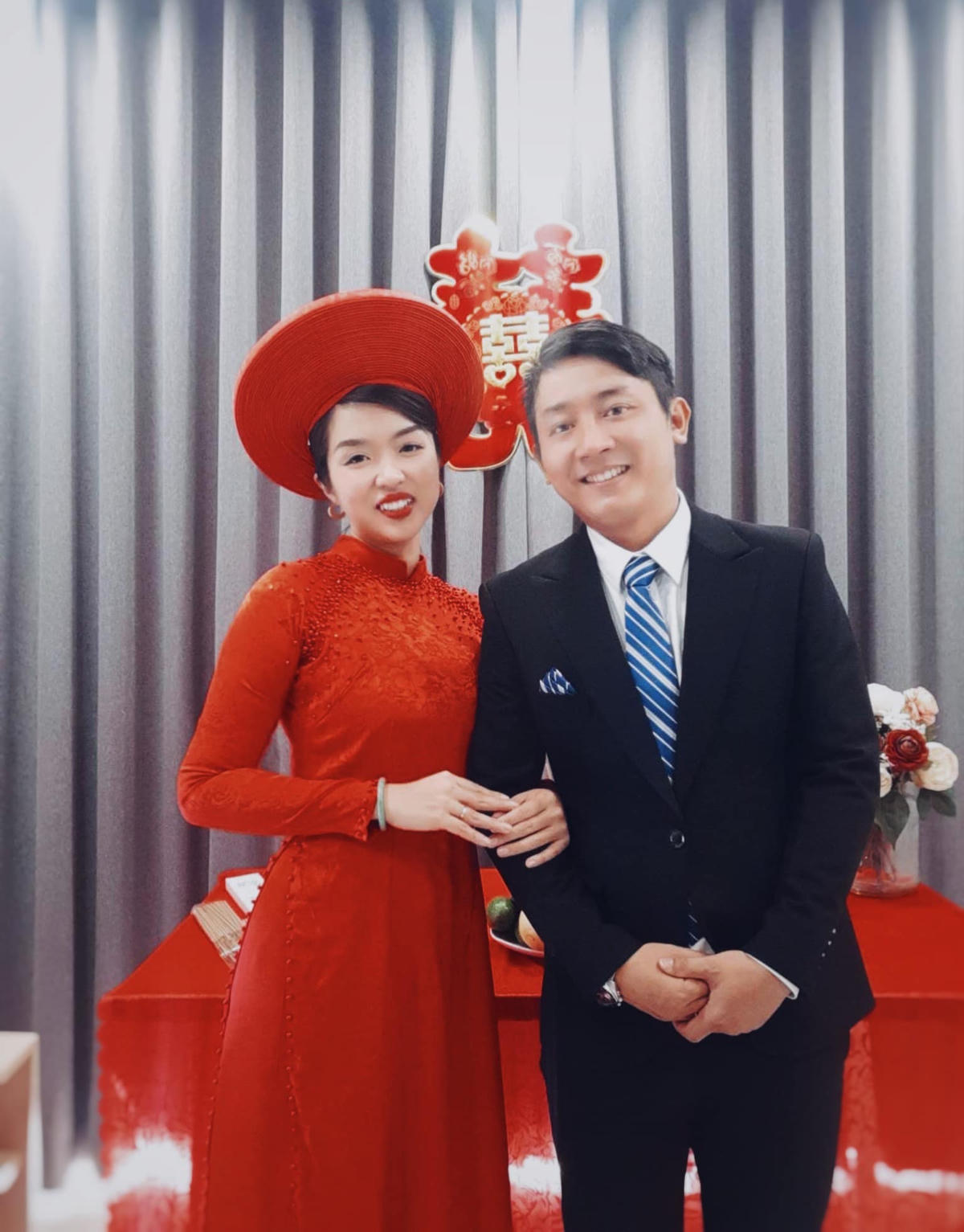 Cô dâu và chú rể trong ngày cưới. Ảnh: NVCC.