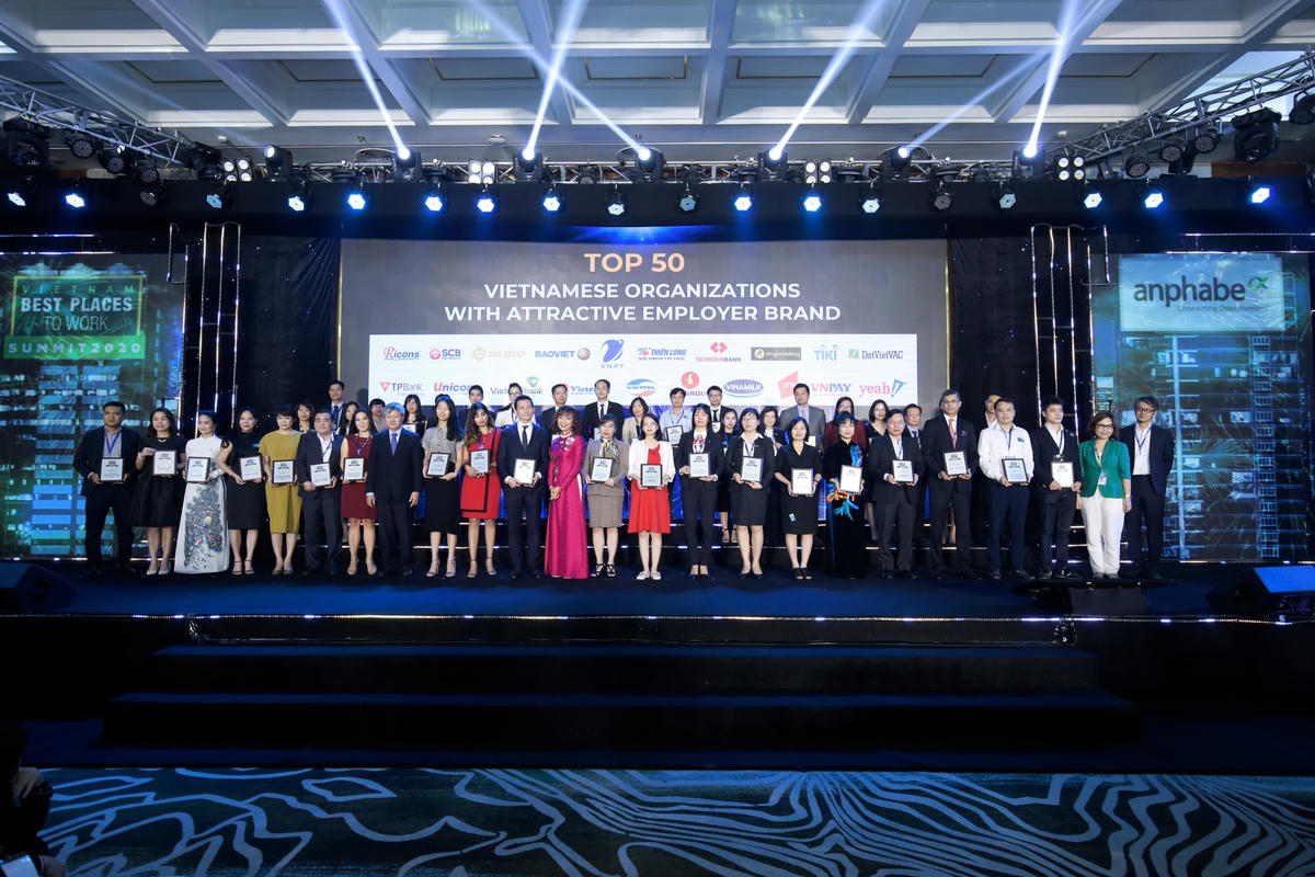 Top 50 thương hiệu tuyển dụng hấp dẫn nhất.
