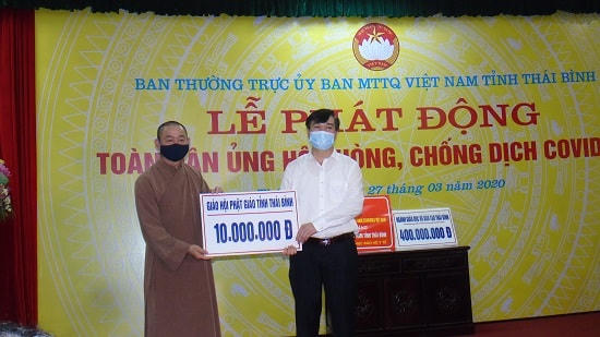 Một trong những kết quả nổi bật của công tác Mặt trận ở tỉnh Thái Bình trong 6 tháng đầu năm là tuyên truyền, vận động ủng hộ công tác phòng chống dịch Covid-19.