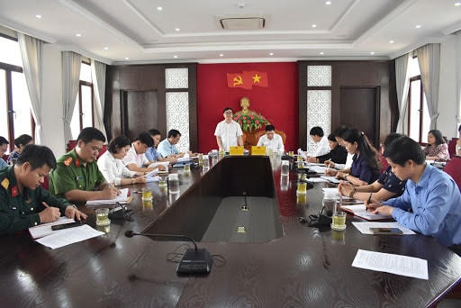 Quang cảnh buổi làm việc. Ảnh: Báo Hòa Bình.