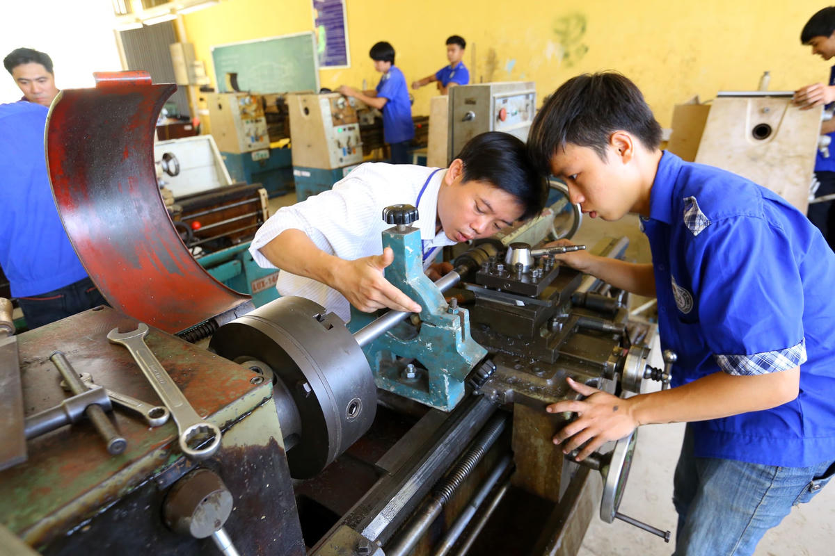 Việc học văn hóa trong các cơ sở GDNN cần được coi trọng. Ảnh: Mạnh Dũng.