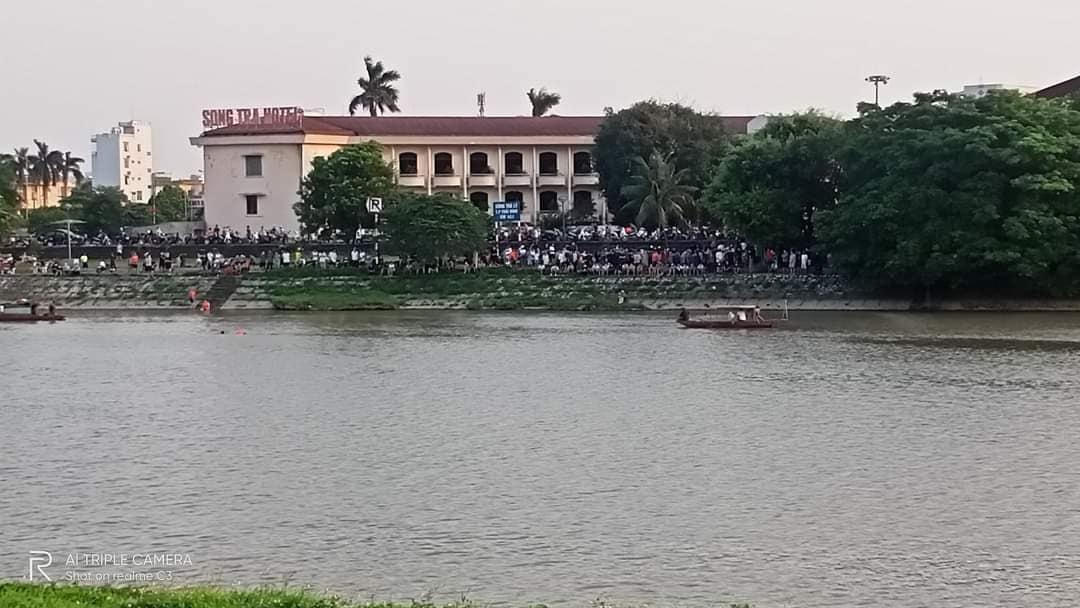 Khúc sông Trà Lý, nơi Hoàng gặp nạn.