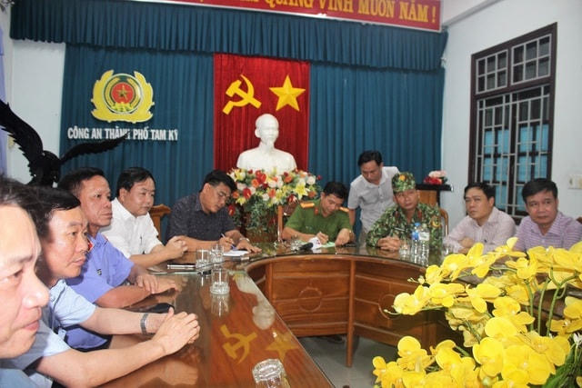 Công an TP Tam Kỳ thông tin về vụ bắt giữ Triệu Quân Sự.