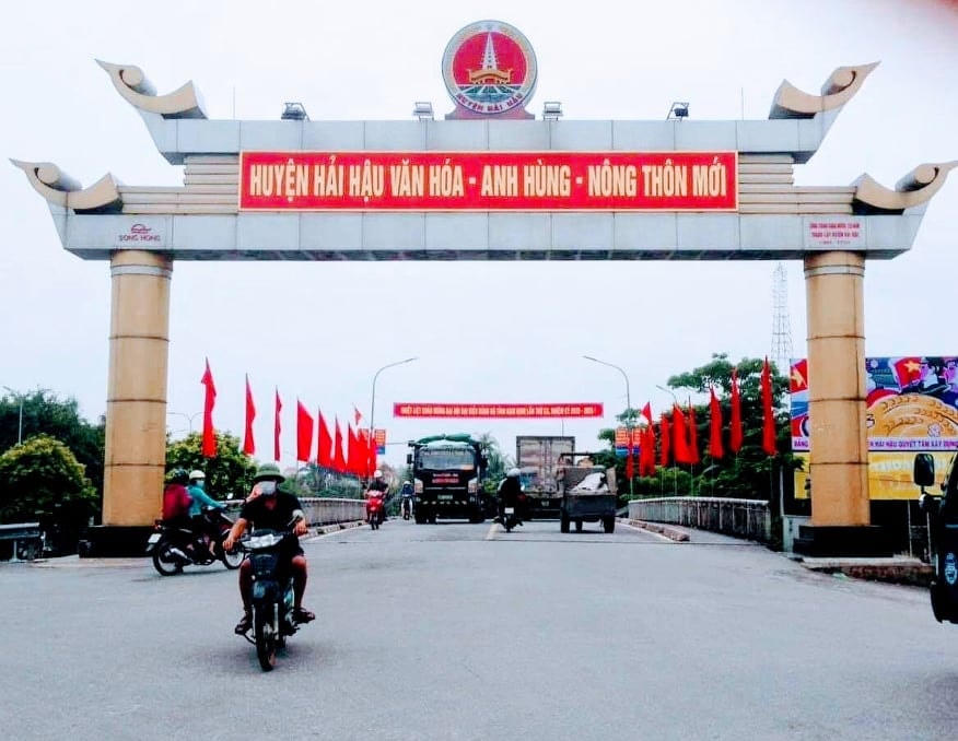 Trung tâm huyện nông thôn mới Hải Hậu.