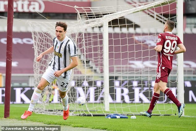 Chiesa đã mở tỷ số từ rất sớm cho Juventus.
