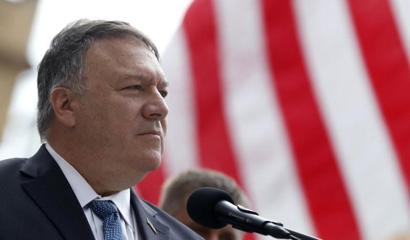Ngoại trưởng Mỹ Pompeo. Ảnh: AP.