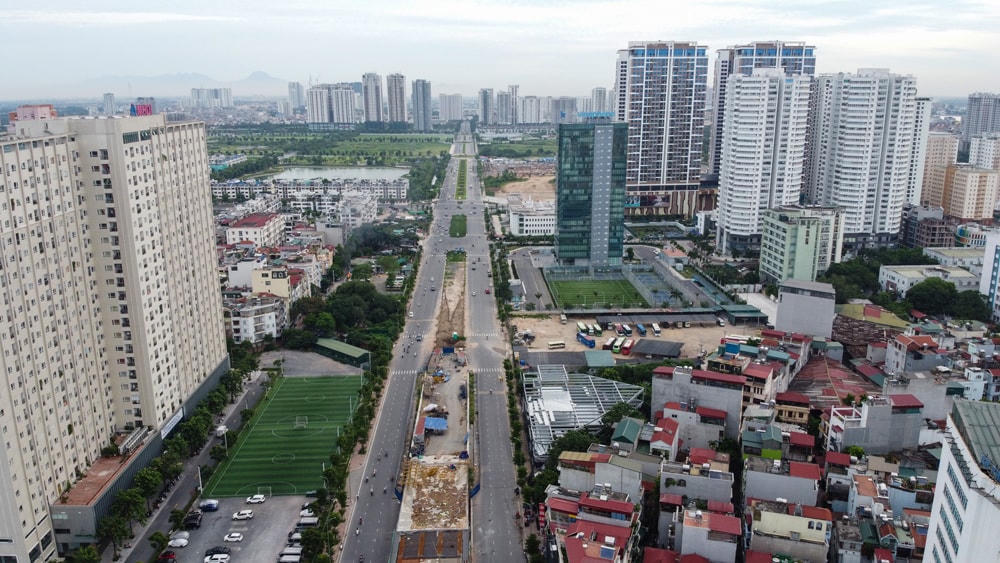 Cầu vượt Nguyễn Văn Huyên khi đi vào sử dụng sẽ làm giảm ách tắc giao thông.