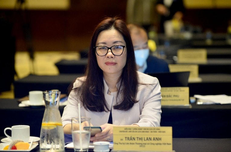 Bà Trần Thị Lan Anh, Tổng Thư ký Liên đoàn Thương mại và Công nghiệp Việt Nam (VCCI).
