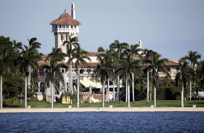 Khu nghỉ dưỡng Mar-a-Lago thuộc sở hữu của gia đình Trumps ở Palm Beach, Florida, Mỹ.