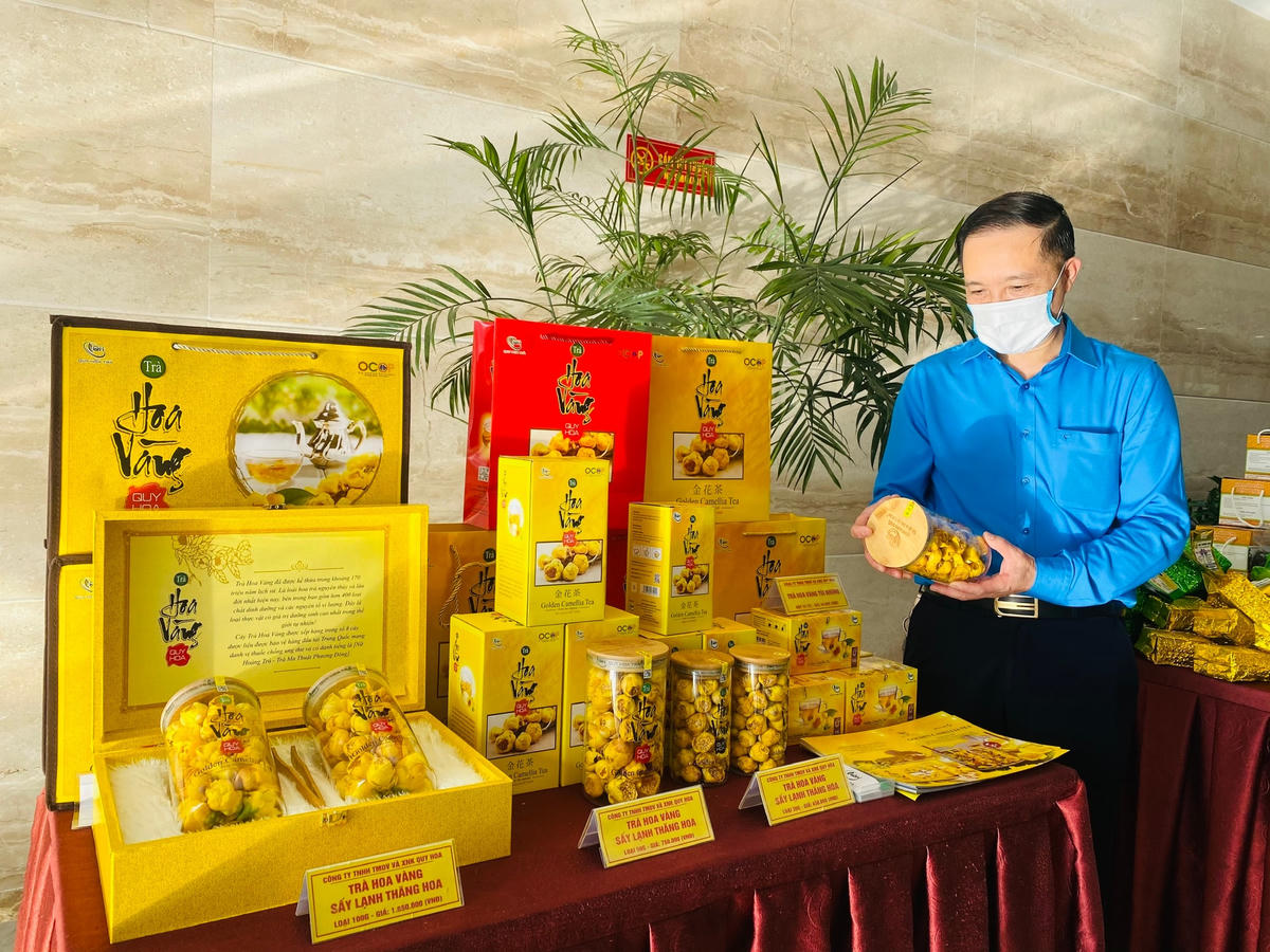 Trà hoa vàng (huyện Hải Hà) là sản phẩm OCOP lọt top 27 sản phẩm nông nghiệp tiêu biểu năm 2021.