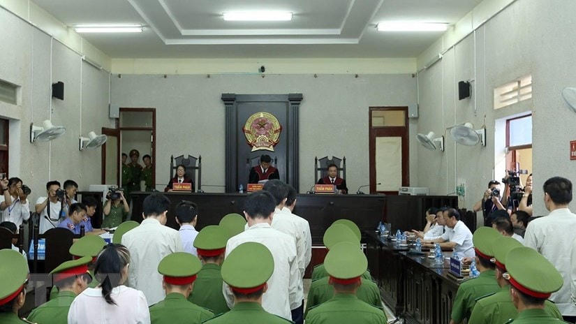 Quang cảnh phiên tòa. (Ảnh: Phan Tuấn Anh/TTXVN).