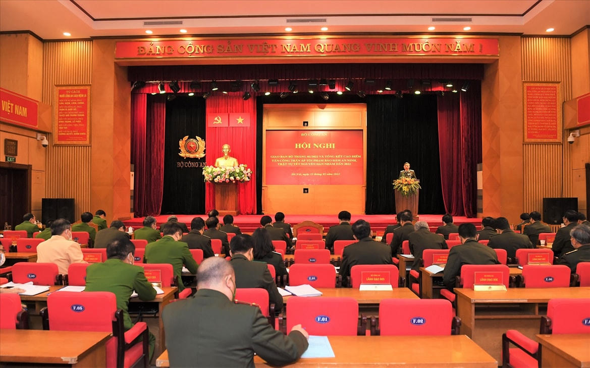 Quang cảnh Hội nghị Bộ Công an.