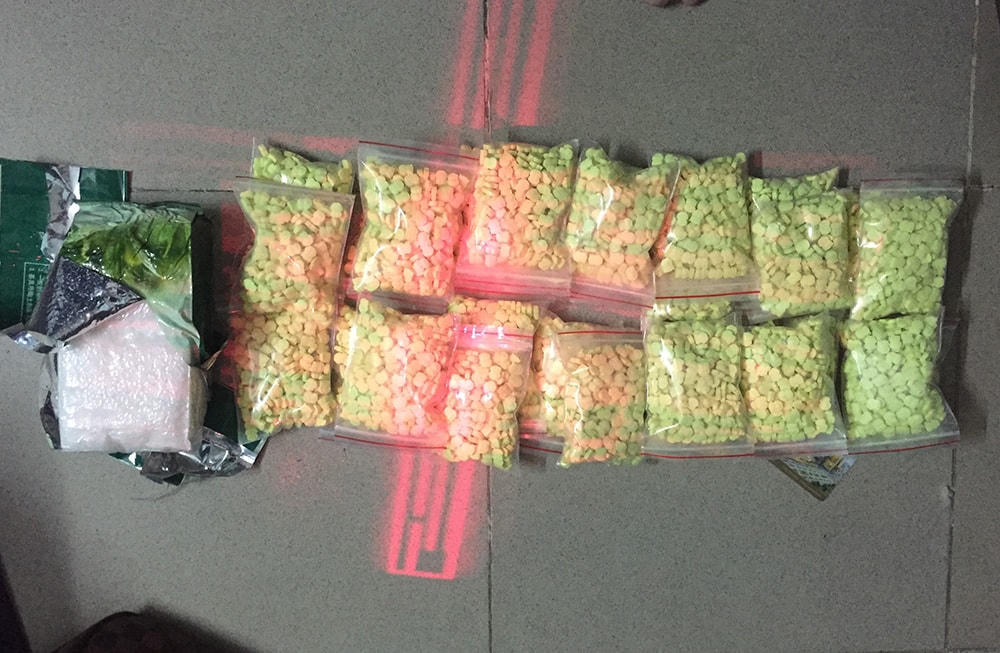 Số lượng khủng ma tuý lực lượng Công an An Giang bắt quả tang.