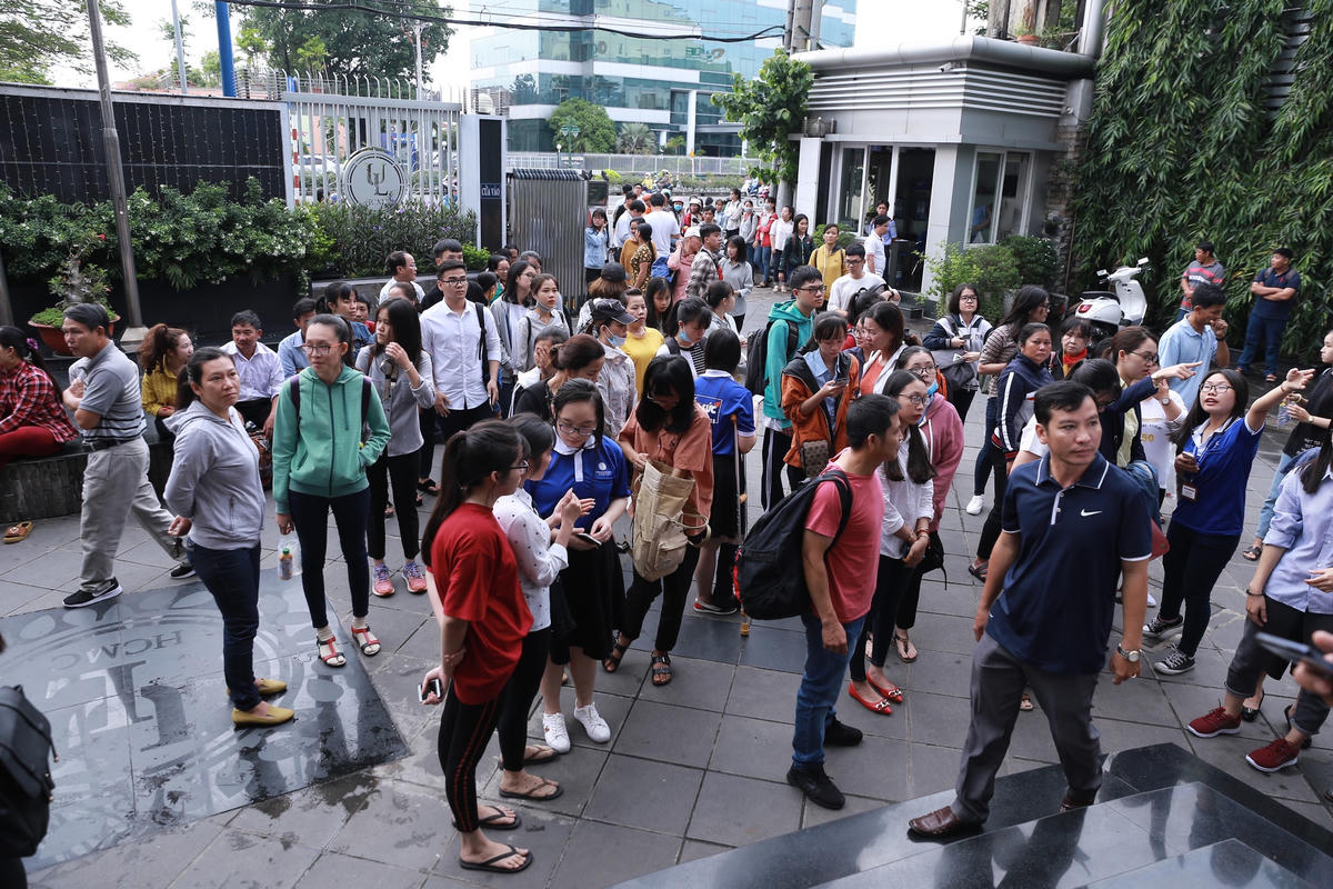 Th1i sinh tham gia kiểm tra năng lực tại Trường ĐH Luật TP HCM