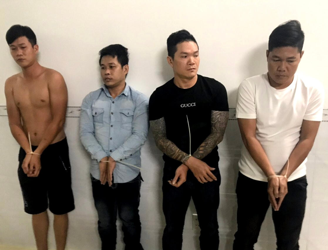 Các đối tượng Công an Cần Thơ vừa mới bắt được trong vụ hỗn chiến chiều 3/3