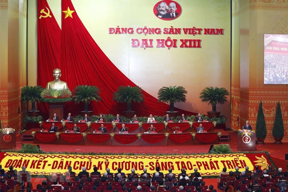 Đoàn Chủ tịch điều hành Đại hội. Ảnh: TTXVN.  