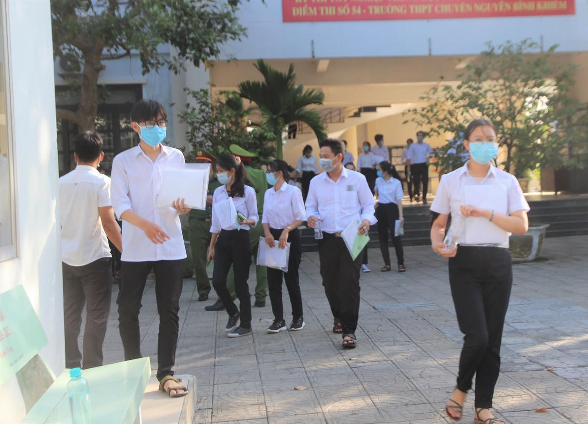 Các thí sinh ở Quảng Nam đã hoàn thành xong môn Toán.