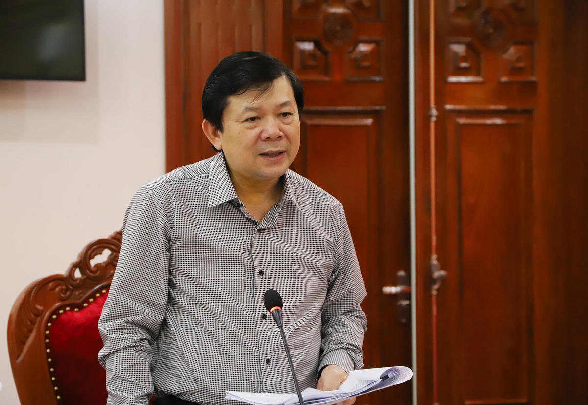 Phó Chủ tịch Nguyễn Hữu Dũng phát biểu tại buổi làm việc.