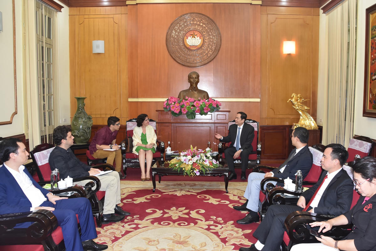 Quang cảnh buổi tiếp.