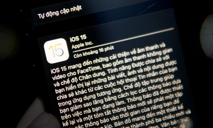 Apple phát hành iOS 15 với nhiều cải tiến. Ảnh: Lưu Quý.