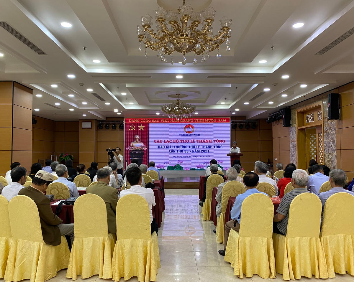 Lễ trao giải thơ Lê Thánh Tông lần thứ 33.