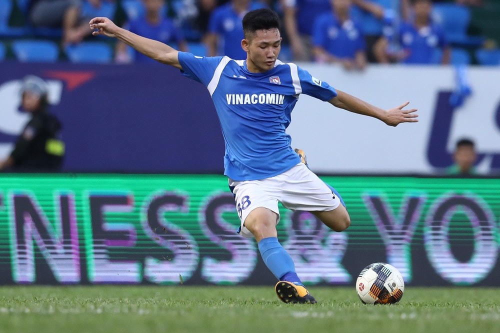 Hai Long là tiền vệ trẻ sáng giá, tiềm năng lớn sẽ tỏa sáng ở U22 Việt Nam. Ảnh: Vietnam+.