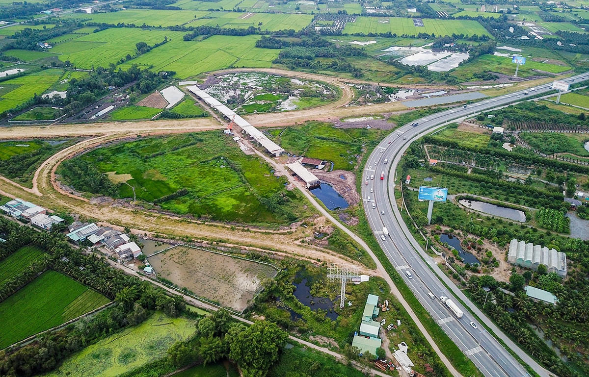 Dự án cao tốc Trung Lương - Mỹ Thuận đã hoàn thành hơn 90% khối lượng, có thể thông xe trong dịp Tết Nguyên đán 2021. Ảnh minh họa.