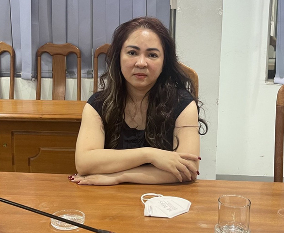 Bị can Nguyễn Phương Hằng tại Cơ quan điều tra Công an TP HCM (Ảnh: Công an TP.HCM).