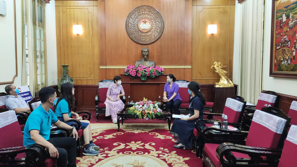 Quang cảnh buổi tiếp.