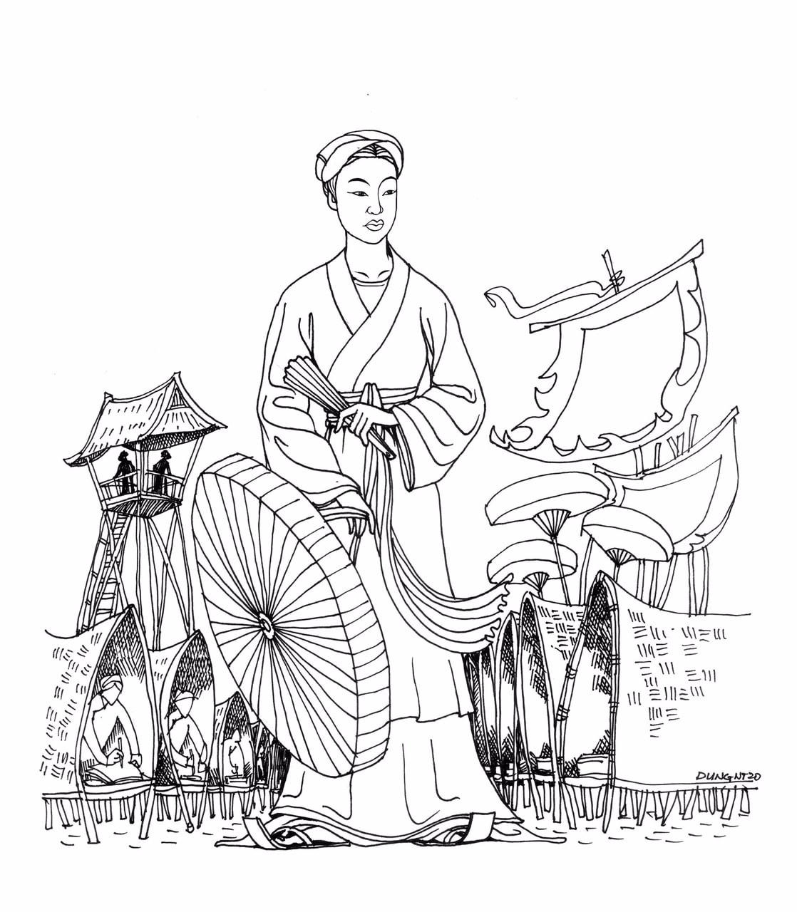 Hồng Hà nữ sĩ: Khách má hồng nhiều nỗi truân chuyên