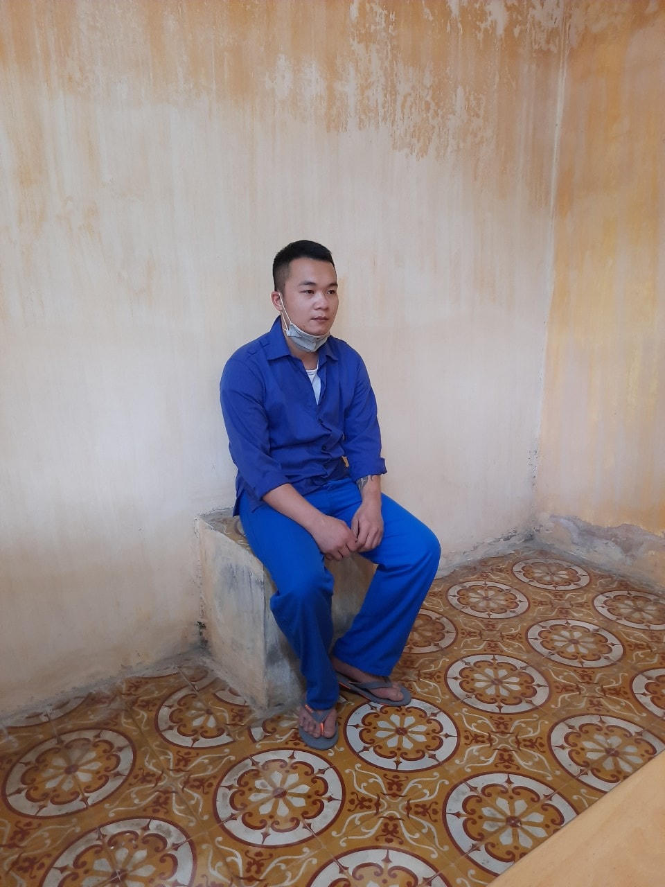 Đối tượng Phạm văn Long tại Cơ quan Công an tỉnh Hải Dương. Ảnh: CA tỉnh Hải Dương.