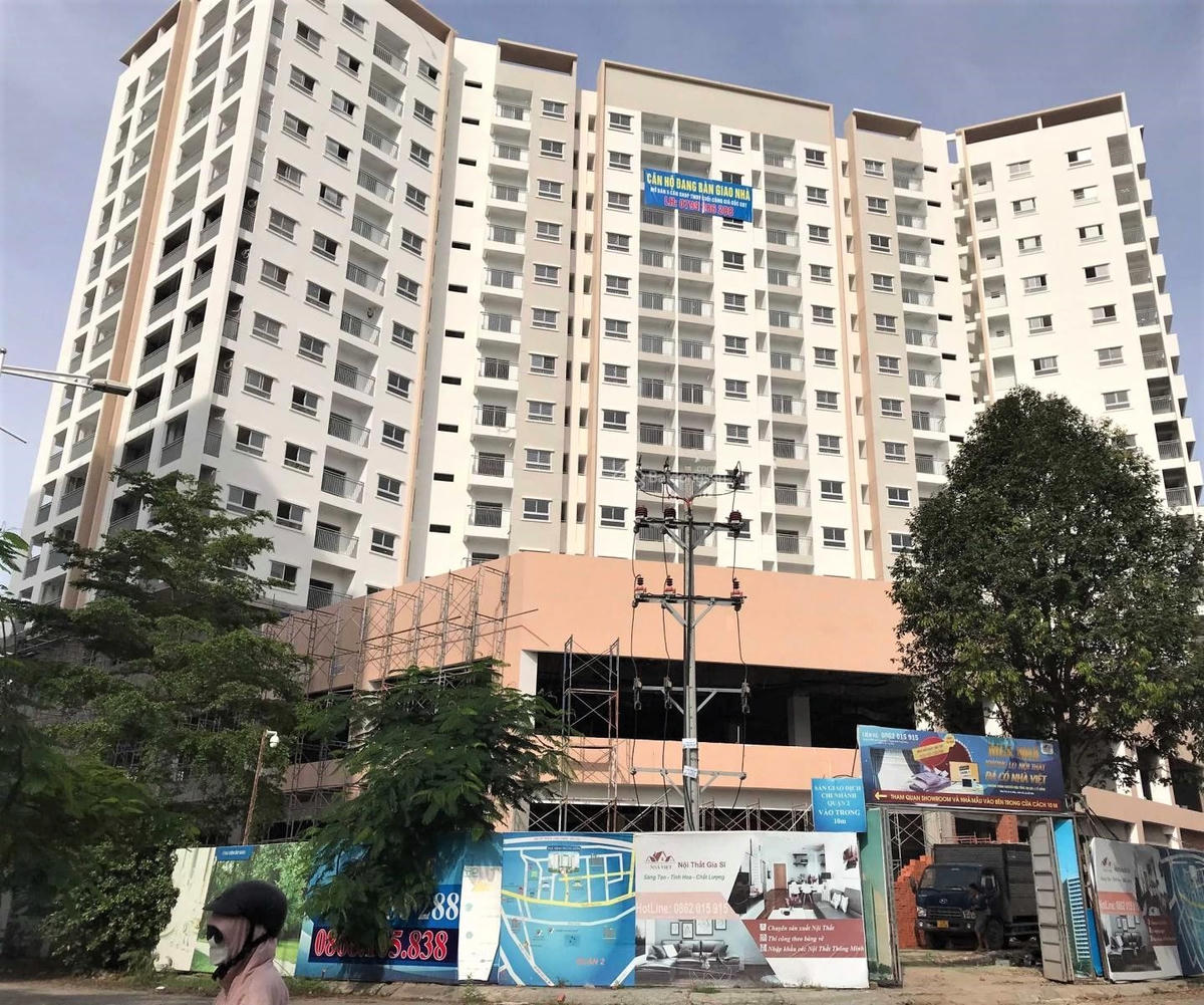 Một dự án nhà ở xã hội tại phường Bình Trưng Đông, TP Thủ Đức (TP HCM) đang trong giai đoạn hoàn thành và bàn giao cho người dân.