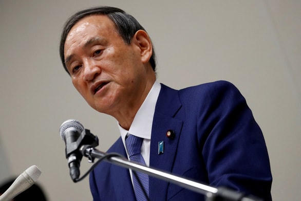 Chánh Văn phòng Nội các Nhật Bản Yoshihide Suga hiện là ứng viên sáng giá nhất thay thế ông Shinzo Abe, người vừa tuyên bố từ chức hôm 28/8. Ảnh: Reuters.
