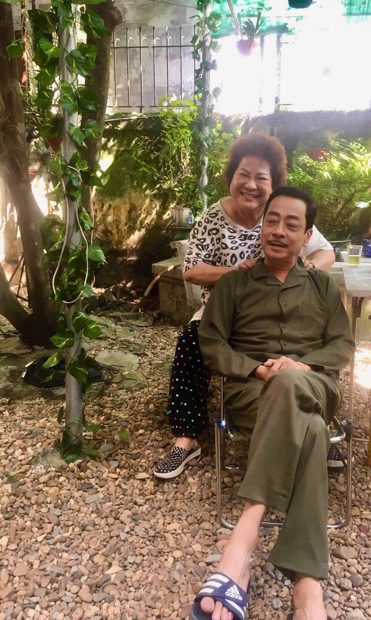 Nghệ sĩ Minh Vượng và NSND Hoàng Dũng.