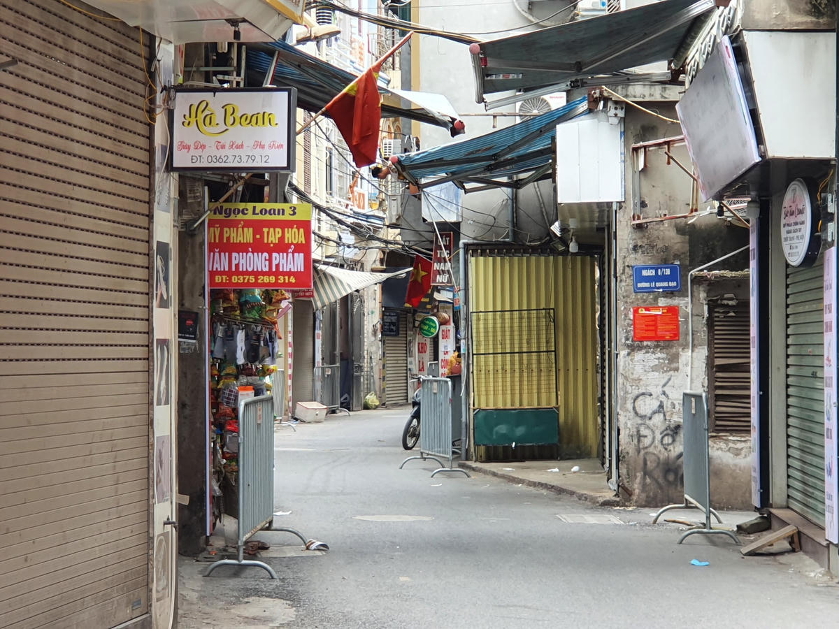 Các hộ kinh doanh đều đã được yêu cầu đóng cửa.