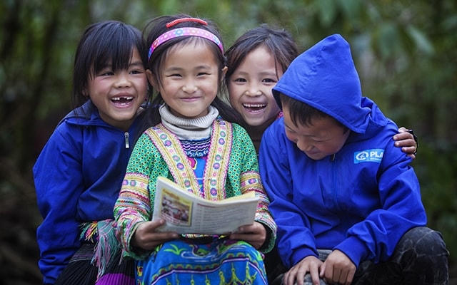 Trẻ em vùng biên giới Lai Châu.