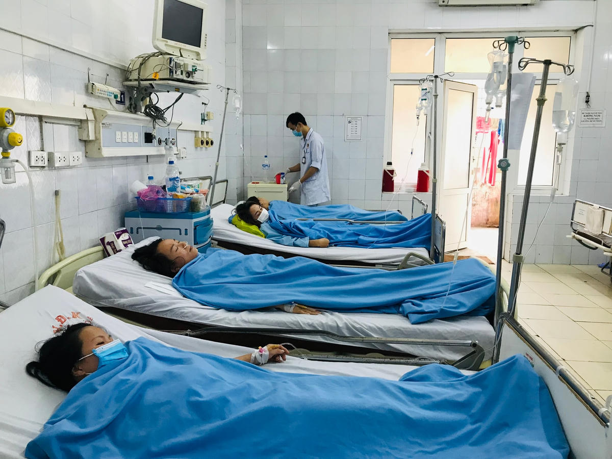 Sức khỏe của gần 70 công nhân Công ty Giầy Kim Việt hiện đã ổn định.