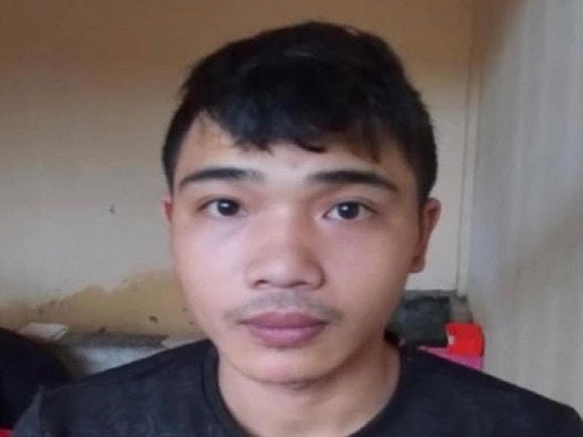 Nguyễn Văn Hoàng Kỳ tại trụ sở Công an.