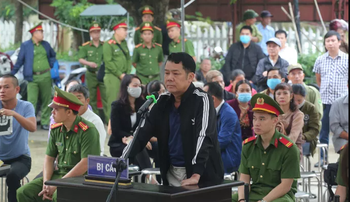 Bị cáo Nguyễn Văn Sướng tại phiên tòa