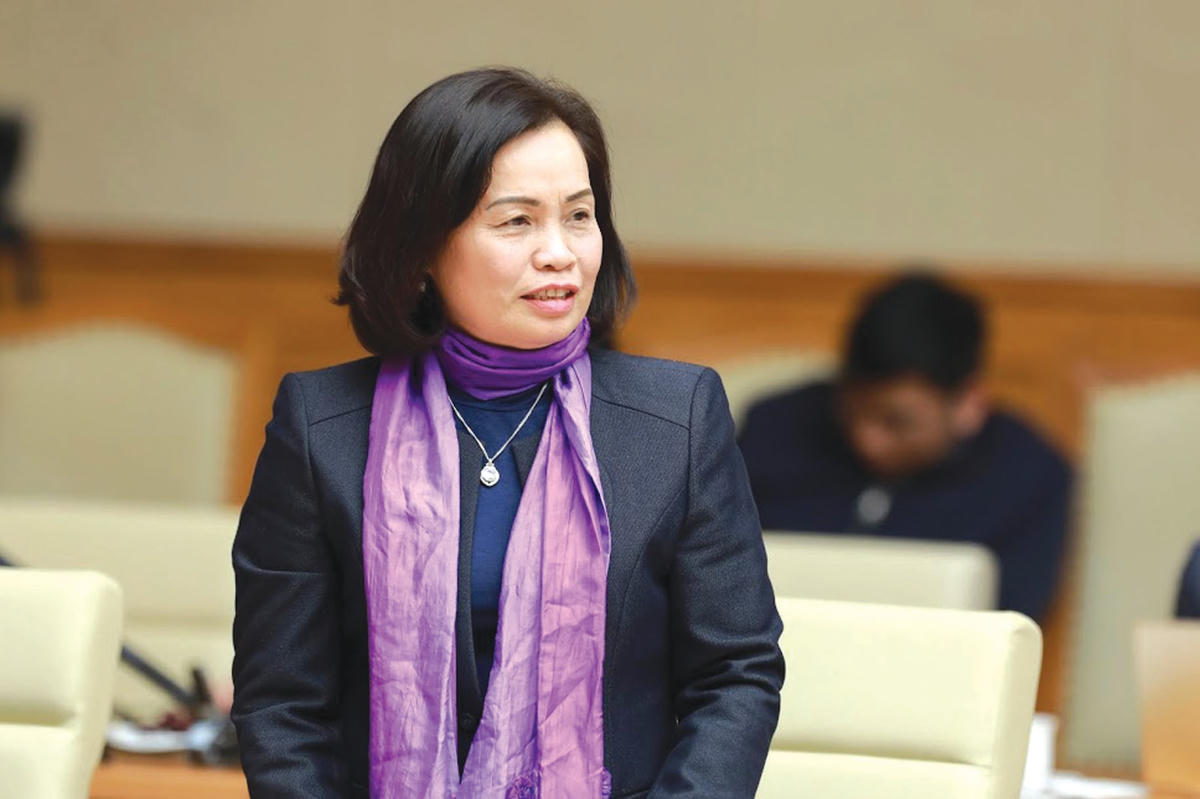 Bà Bùi Thị Thanh, nguyên Phó Chủ tịch UBTƯ MTTQ Việt Nam.