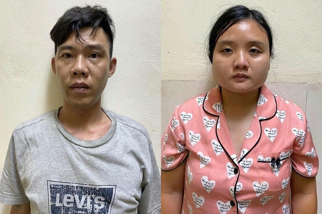 Vợ chồng Hoàng Minh Tú và Đỗ Minh Phương.