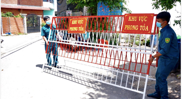 Lập chốt phong toả phòng, chống dịch trên địa bàn tỉnh An Giang.