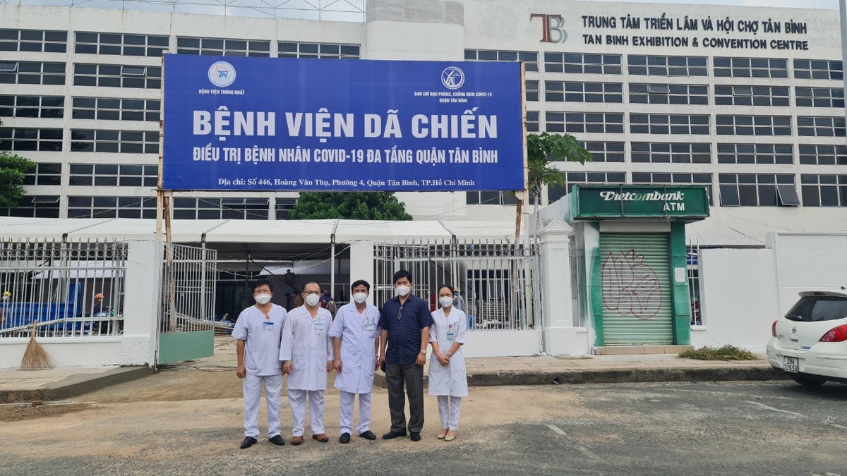 Bệnh viện dã chiến Tân Bình hoạt động đa tầng.